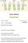 14 flessen Lipton Tea Green Original 1,5L @ To Good To Go (TGTG) €0,98/Liter Gratis thuisbezorgd