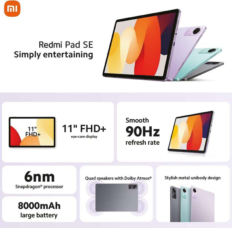Xiaomi Redmi Pad SE Graphite Gray - Preorder met extra veel korting op Amazon.nl