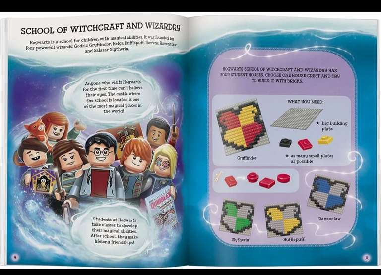 Lego Harry Potter 5 minuten bouwen boek met Lego Stenen en Harry Potter minifiguur