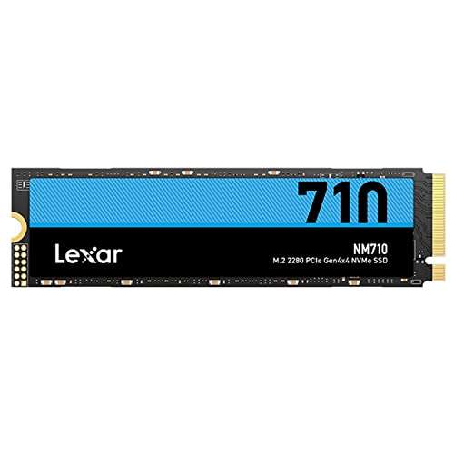 Lexar NM710 2TB SSD - PCIe Gen4x4 NVMe - 4850 MB/s Read, 4500 MB/s Write