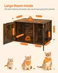 FEANDREA kattenhuis met deuren vintage bruin voor €59,49 @ Amazon NL