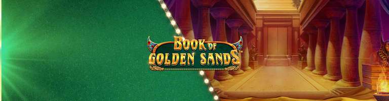 TOTO Maandag! 10 Gratis Spins voor “Book of Golden Sands”