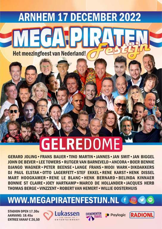 Mega Piraten Festijn in Gelredome