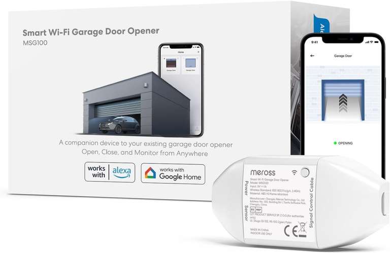 Meross Smart garagedeuropener voor €21,49 @ Amazon NL