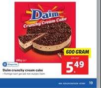 Lidl: Daim Crunchy Cream Cake € 5,49 600 gram