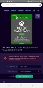 2 Maanden Xbox / PC Game Pass Ultimate (alleen voor nieuwe accounts)