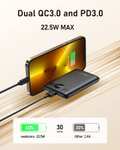VEEKTOMX Mini Power Bank 10000mAh Small Powerbank 22.5W USB C