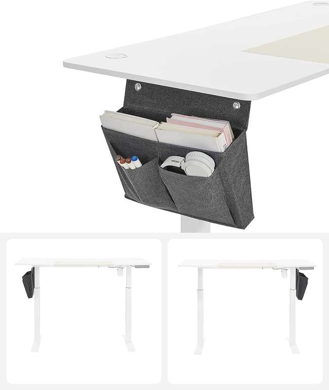 SONGMICS Electric Desk 140 x 60 x (72-120) cm, White