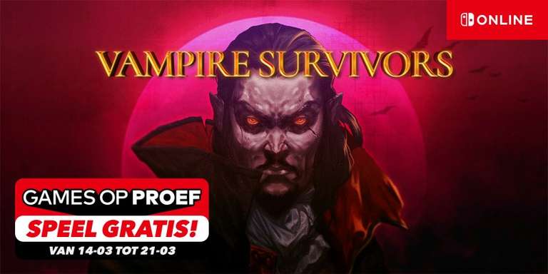 [Nintendo Switch Online] Vampire Survivors Free trial tot 21 maart