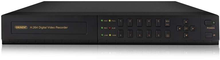 Eminent EM6304 Full HD 4-kanaals Surveillance Netwerk Video Recorder