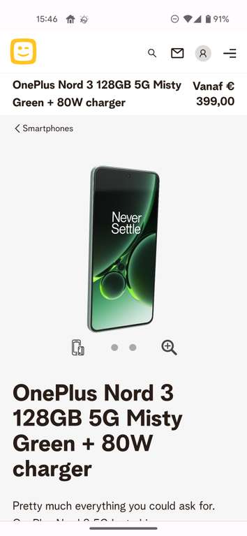[België - Telenet klanten] Oneplus Nord 3 128GB