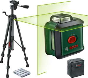 Bosch kruislijnlaser UniversalLevel 360 Set (horizontale 360° laserlijn+verticale laserlijn, groene laser, 4x AA, met statief, in een doos)