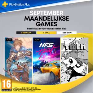 Playstation Plus Essential games + Game Catalog September 2022