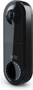 Arlo Videodeurbel Zwart - 1080p HD - bedraad