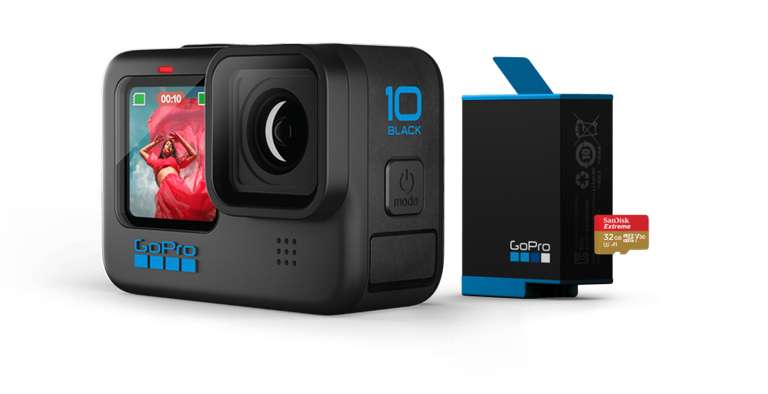 GoPro 10 Black + 1 year GoPro Subscription + 32GB SD card