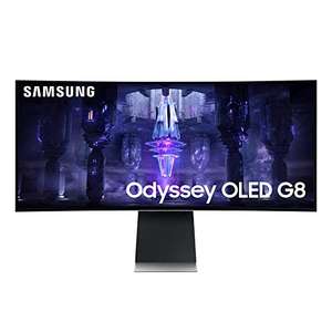 Samsung Odyssey OLED G8 Gaming Monitor S34BG850SU, 34 inch, OLED-paneel, UWQHD, FreeSync Premium, 0,1 ms, 175 Hz
