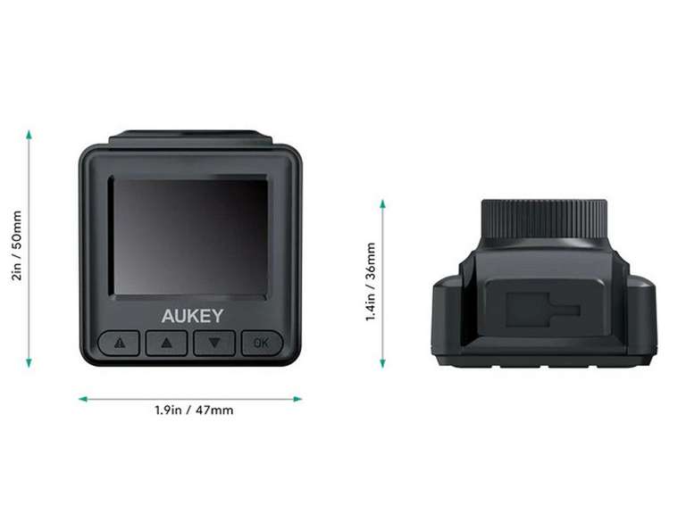 Aukey FHD Mini Dashcam DRA5 voor €19,95 @ iBOOD