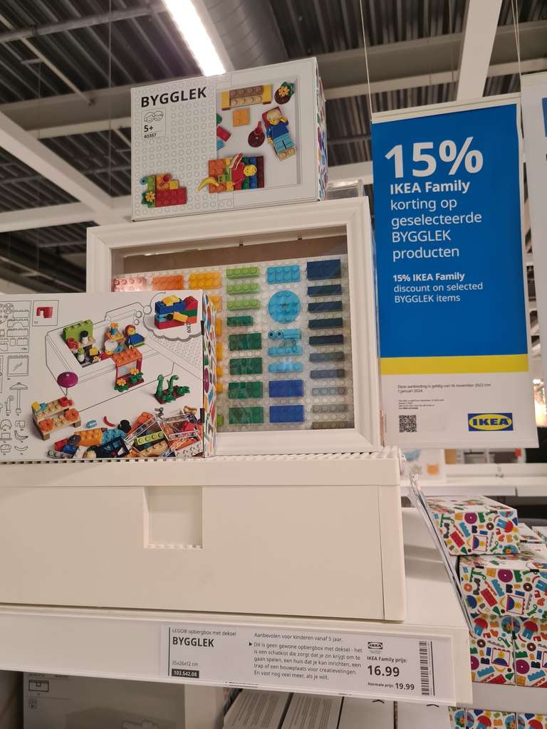 IKEA LEGO 15% KORTING
