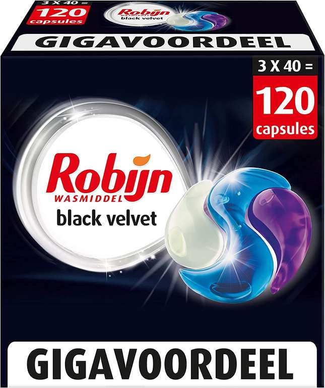 Robijn black velvet 120 pods