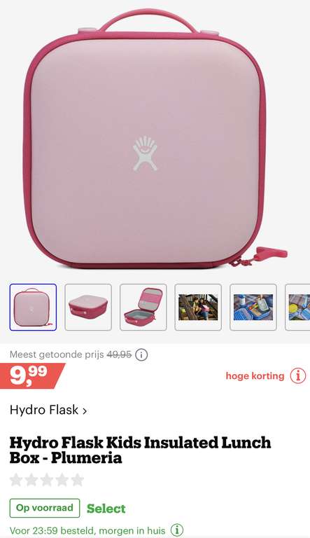 [bol.com] Hydro Flask Kids Insulated Lunch Box - Plumeria €9,99