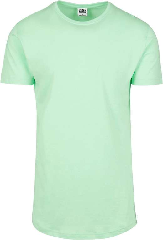 Urban Classics Heren Basic T-Shirt Shaped Long Neomint