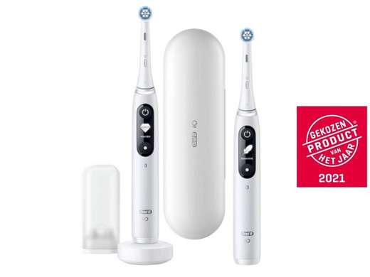 Oral-B iO 7n - Elektrische Tandenborstel wit Duopack