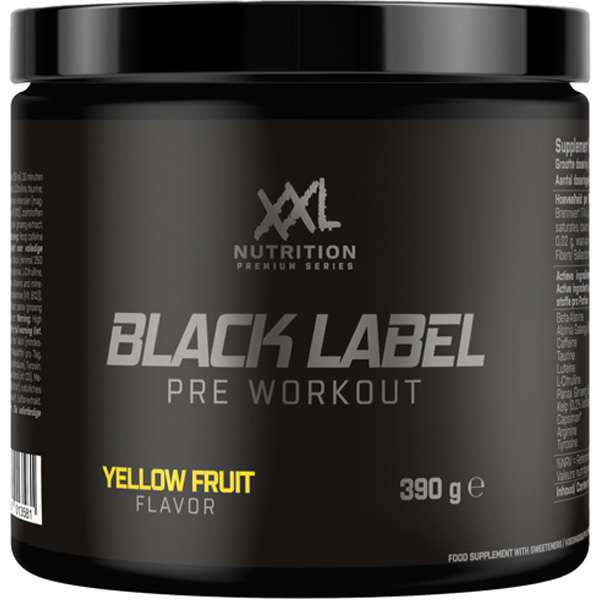 Black Label Yellow Fruit pre workout poeder 390g