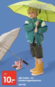Alle kinder regenlaarzen €10 @HEMA op=op