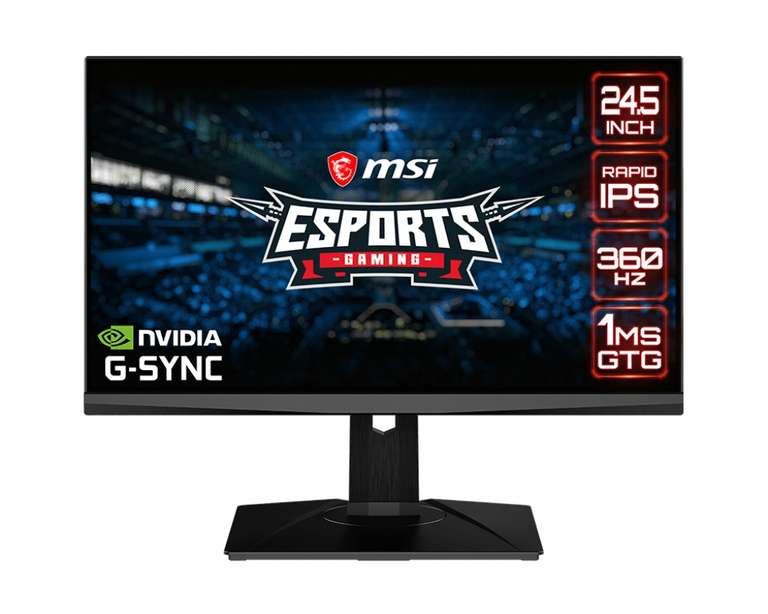 MSI Oculux NXG253R full HD 360Hz gaming monitor