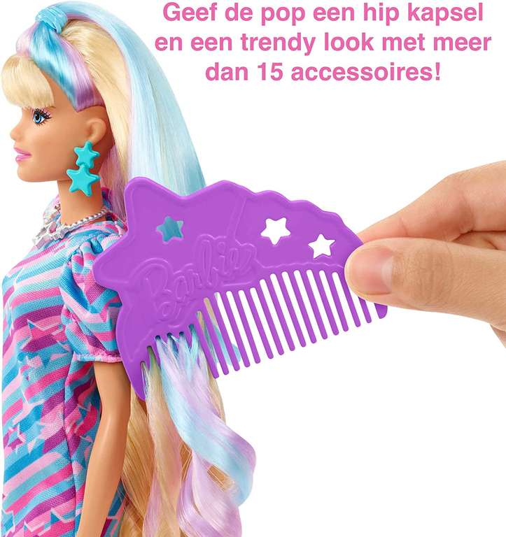 Barbie pop met Eindeloos Lang Haar en sterrenthema!