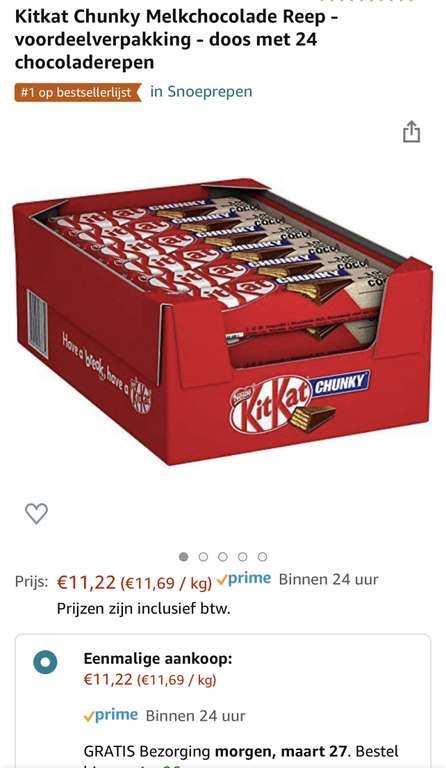 Kitkat Chunky 24 stuks