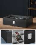 SONGMICS Horlogebox met 12 vakken en glazen deksel voor €16,79 @ Amazon NL