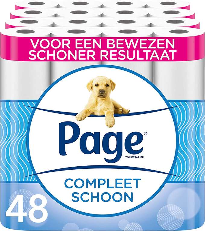 Page wc papier - Compleet Schoon toiletpapier - 48 Rollen
