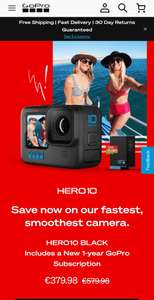 GoPro HERO10 Black incl. gratis 1-jarig GoPro abonnement