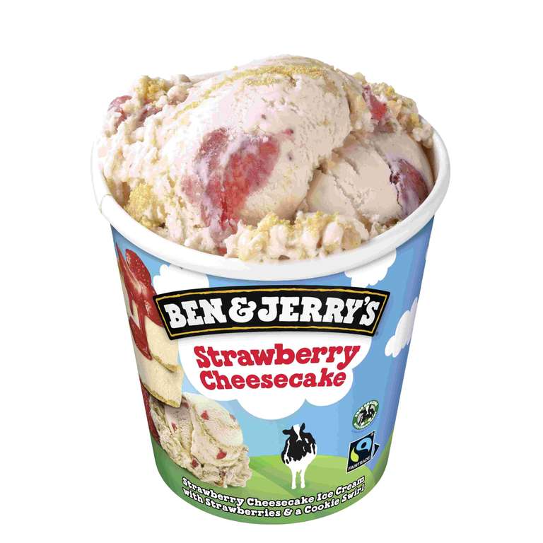 Ben & Jerry's IJs Strawberry Cheesecake 465ml voor €1,75 @ Butlon
