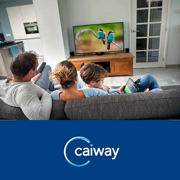 12 maanden Internet & TV voor €35 p/m + €107,50 extra cashback @ Caiway