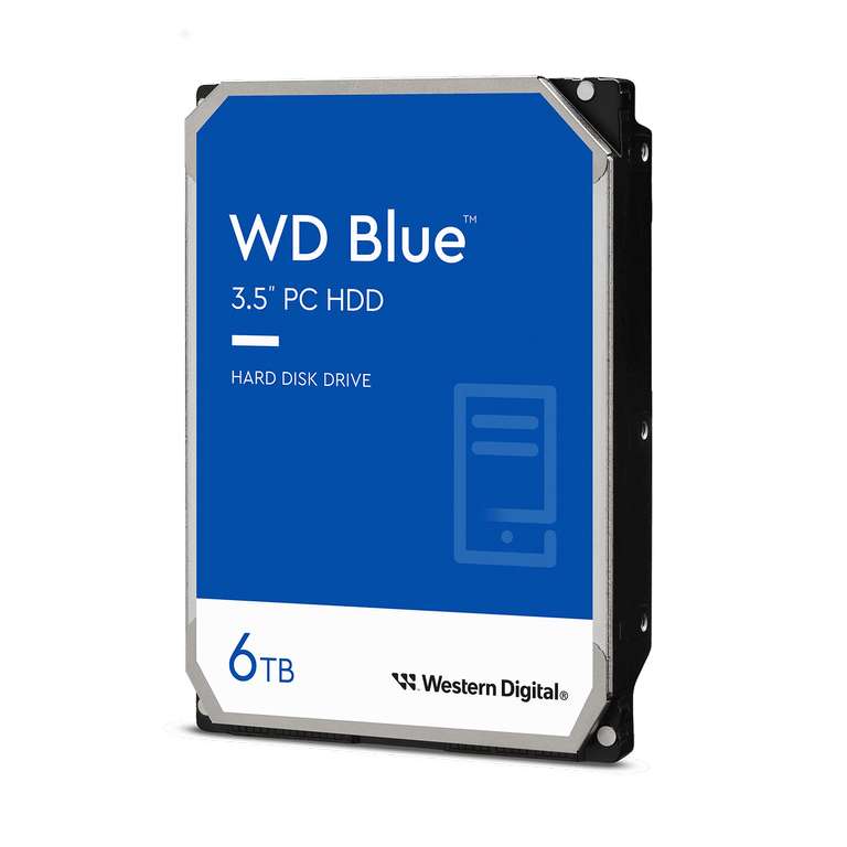 WD Blue 3,5" 6TB (SMR, 256MB cache, 5400rpm) Harde Schijf