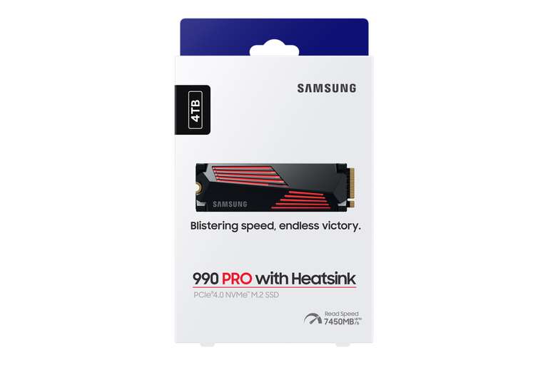 [GRENSDEAL BELGIË] Samsung 990 Pro (met heatsink) 4TB (Gamers Pack) SSD