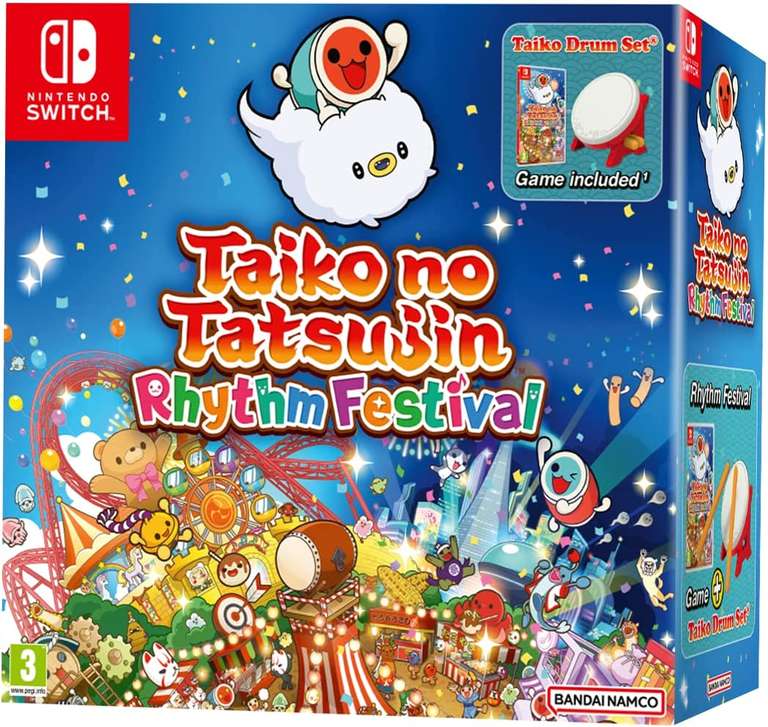 [Nintendo Switch] Taiko No Tatsujin Rhythm Festival + Drum €87,20 @ Amazon