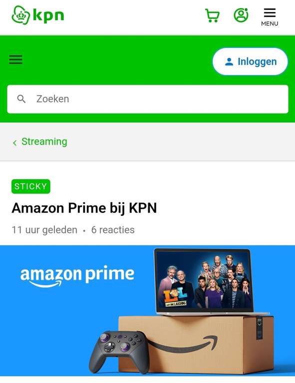 Drie maanden gratis Amazon Prime voor KPN internet klanten