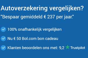 50 euro bol.com cadeaubon bij afsluiten nieuwe autoverzekering