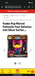 Funko pop Galactus met Silver Surfer Black Light 10 inch