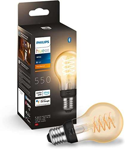 Philips Hue - Warmwit (flame) E27 Filament lamp A60 550lm