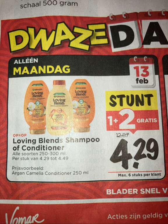 Loving blends shampoo 1,50 p/s! 3 voor 4,29/4,49 @vomar
