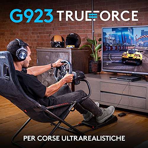 Logitech G923 TRUEFORCE PS version - Racing Wheel and Pedals - 227.66 including shipping [Amazon.it]