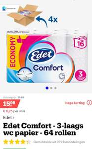 Edet Comfort 64 rollen - 3 laags toiletpapier