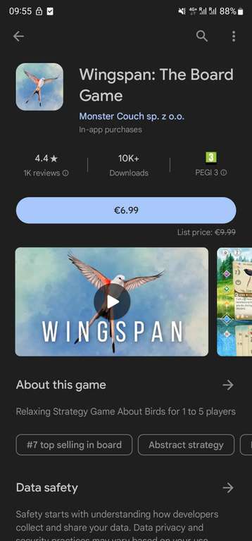 Wingspan: The Board Game (Playstore)