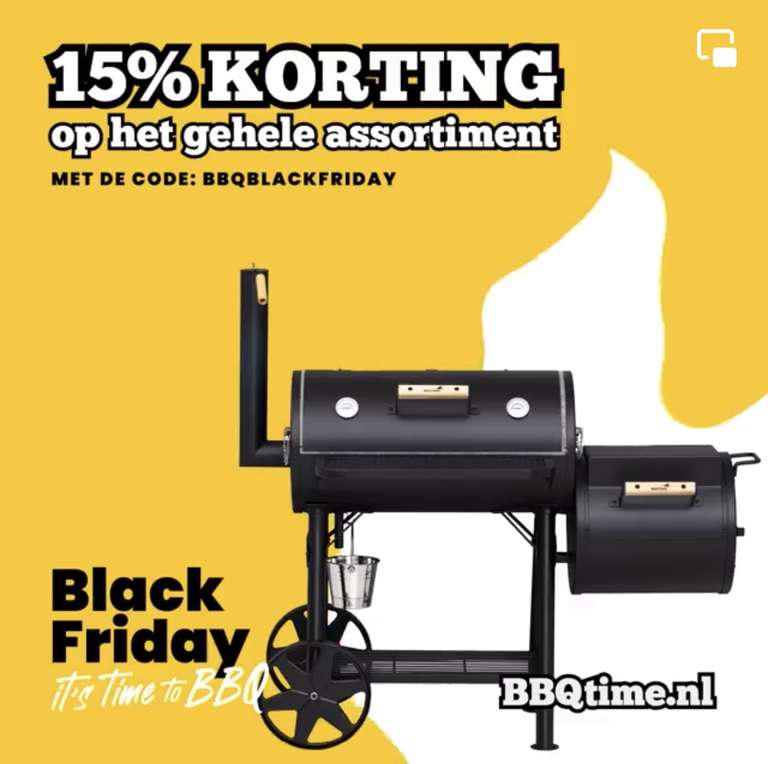 BBQtime.nl 15% op het gehele assortiment