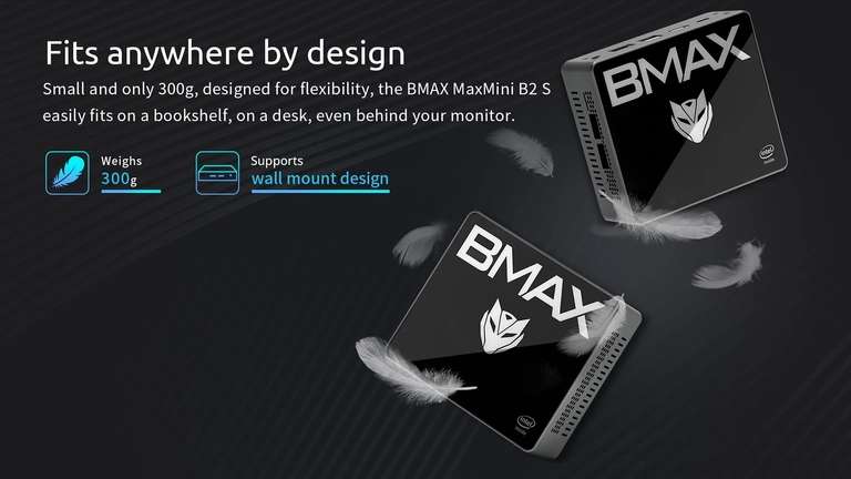 BMAX B2S mini pc (6GB/128GB, Windows 11) voor €81,67 @ Geekbuying
