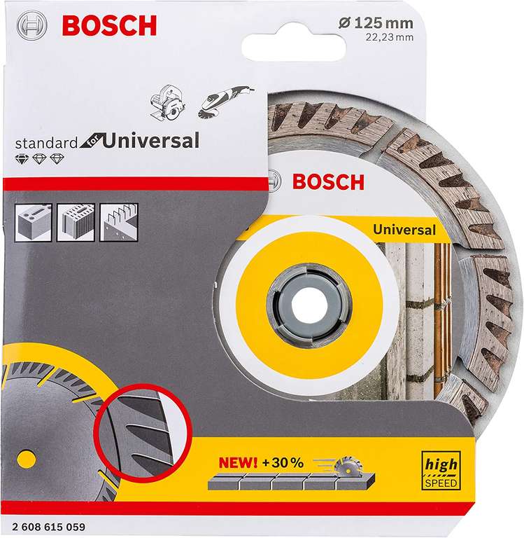 Bosch Professional Diamantdoorslijpschijf (beton en metselwerk, 125 x 22,23 mm)